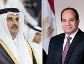 السيد الرئيس عبد الفتاح السيسي يستقبل الشيخ تميم بن حمد آل ثاني، أمير دولة قطر، الذي يقوم بزيارة لمصر.